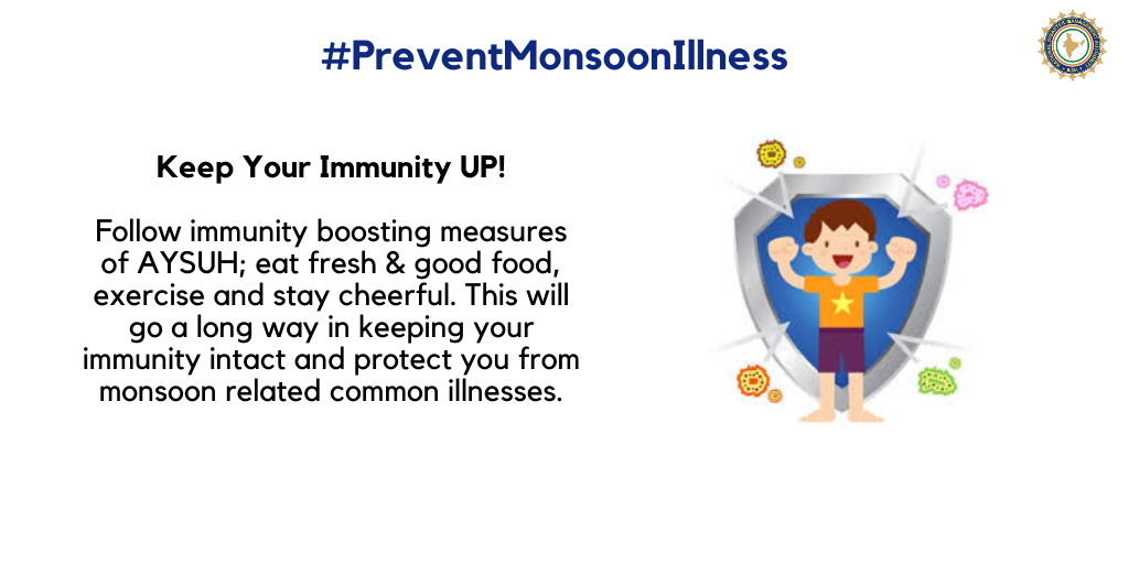 Follow immunity boosting measures to protect yourself from monsoon-related common illnesses